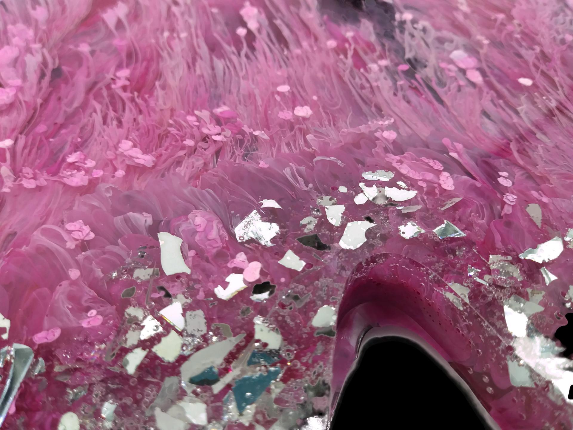 Pink Flower Serving Tray