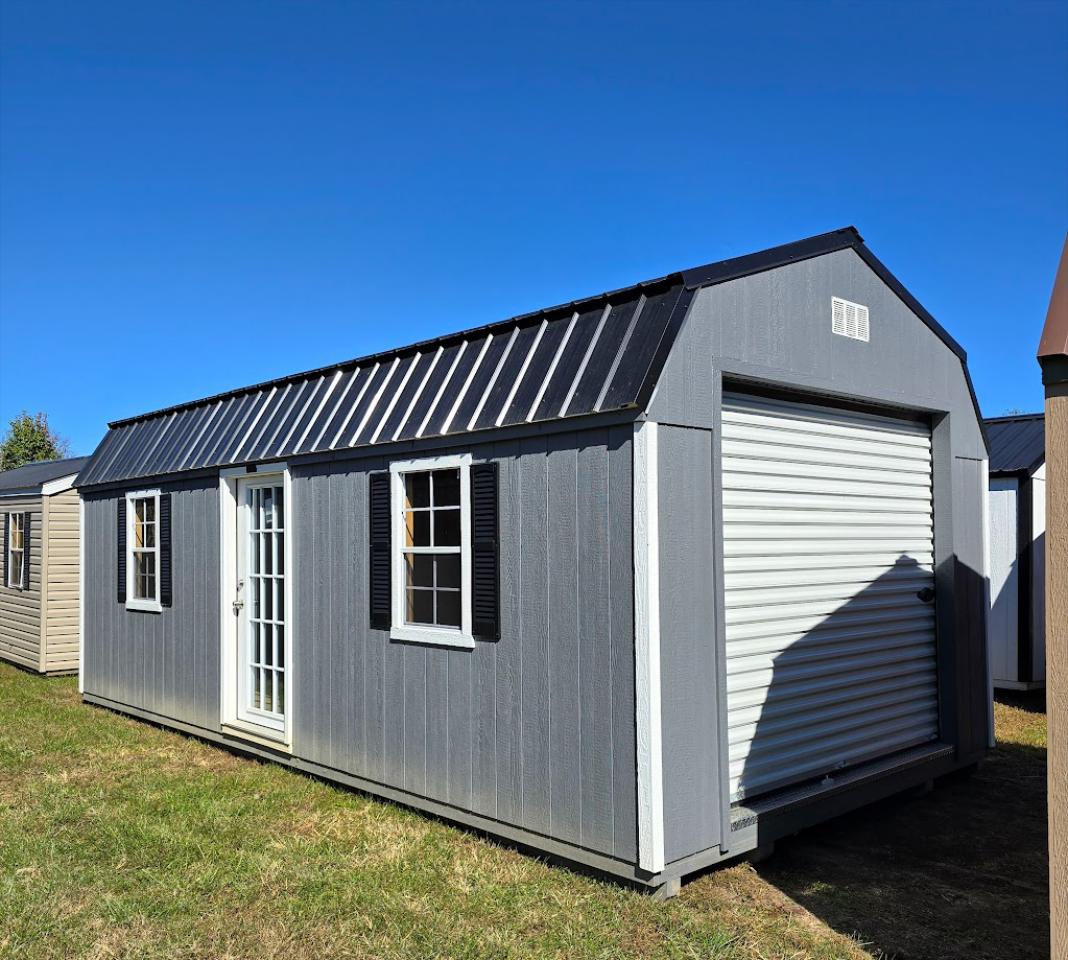 $1,032 OFF this 12x24 Lofted Barn Garage - ONLY $9,291 + tax OR $367 Down and $367/ Month Rent to Own! EVERYONE APPROVED!