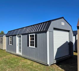$1,032 OFF this 12x24 Lofted Barn Garage - ONLY $9,291 + tax OR $367 Down and $367/ Month Rent to Own! EVERYONE APPROVED!