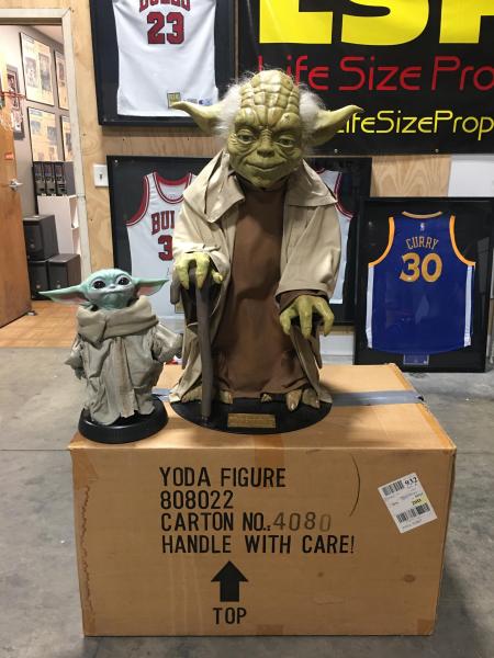 life size yoda pepsi display