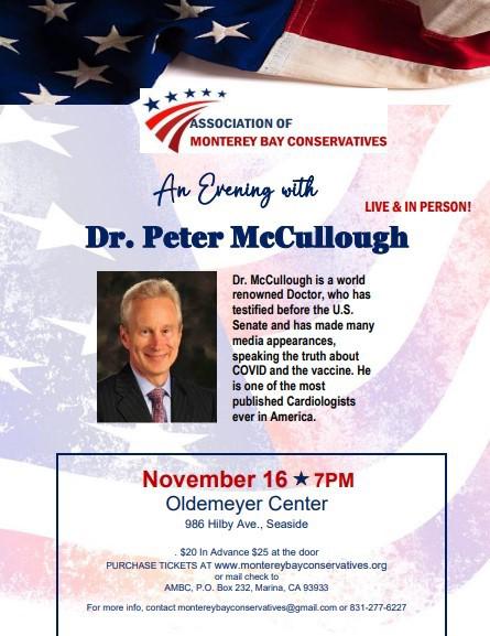 An Evening With Dr. Peter McCullough