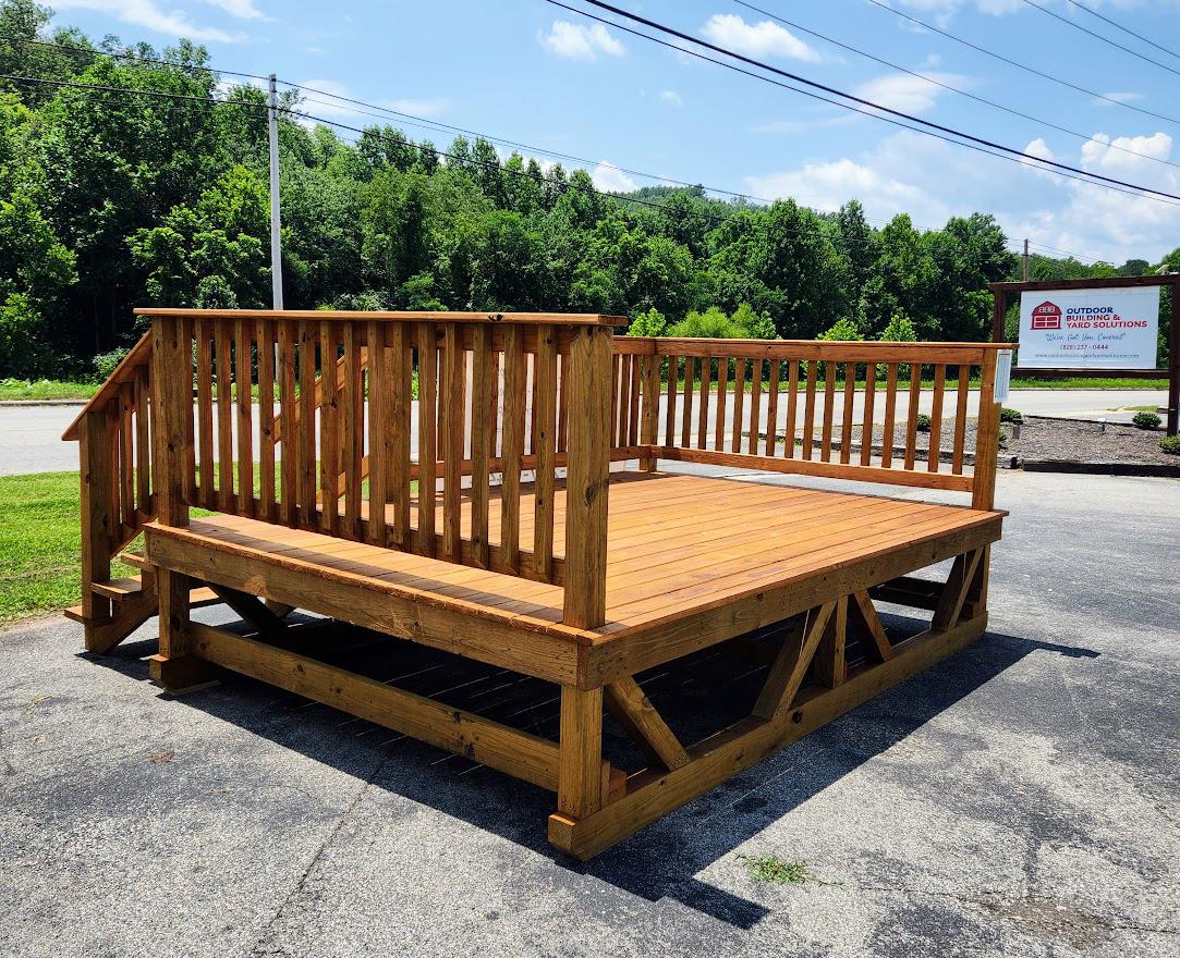 8x12 Pre-Built Deck with Steps