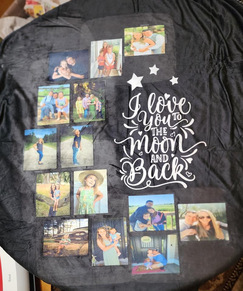 custom blanket Love you to the moon and back