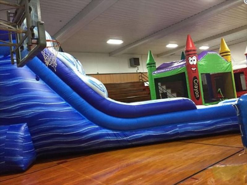 18' Blue Marble Slide  (Wet/Dry)