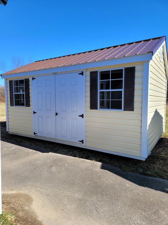 MARION - 10x16 VINYL STORAGE BUILDING