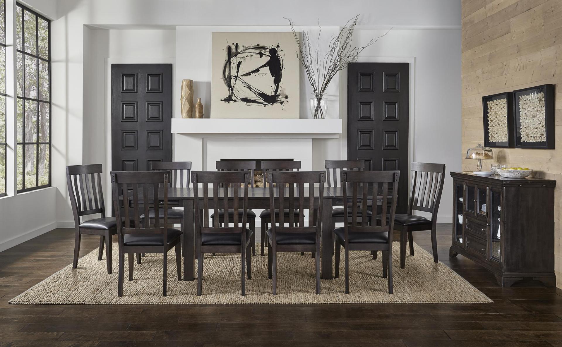 DINING LEG TABLE 2 - 18” BUTTERFLY LEAVES
