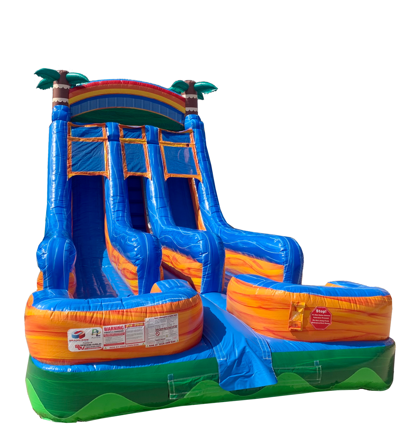 18' Double Splash Slide (Wet/Dry)