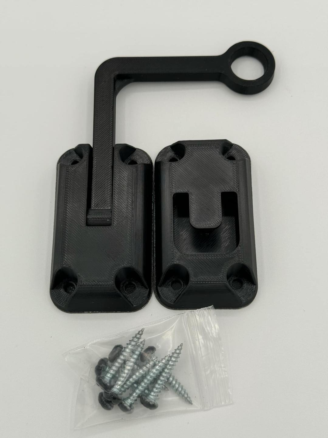 Ring Latch 90 Degree Black