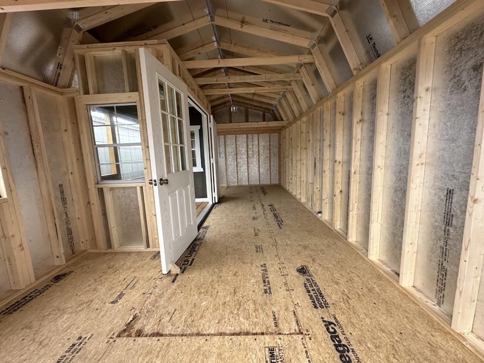 12x24 Lofted Center Porch