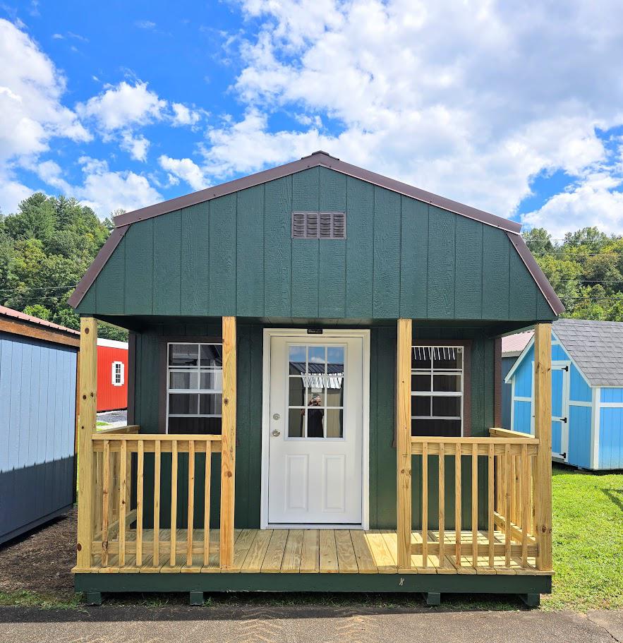 $318 Down & $318/Mo RTO! 12x20 LOFTED PORCH BARN - $893 OFF! ONLY $8,046+tax - NO CREDIT CHECK - EVERYONE APPROVED!