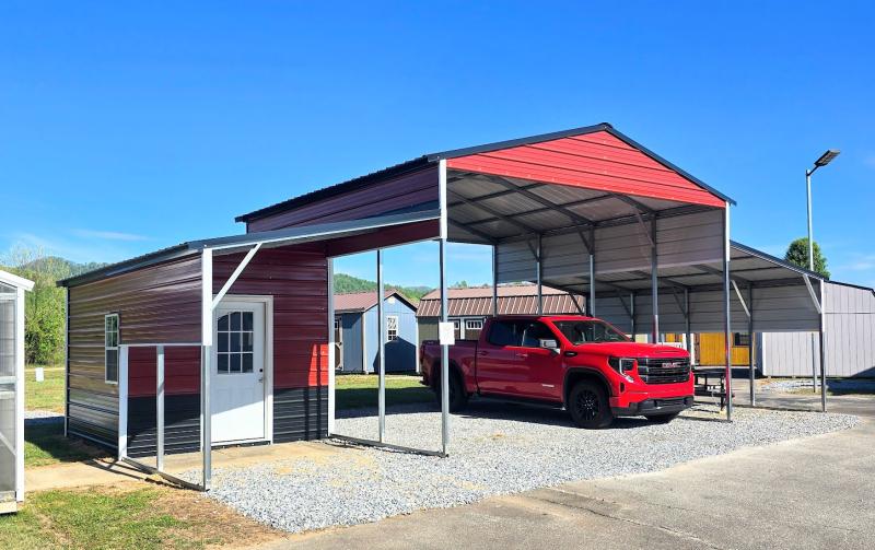 🔥SAVE $2,565 OFF - 40x20x12/8 BARN STYLE COVER w/STORAGE - ONLY $9,093 + TAX INSTALLED IN NC!