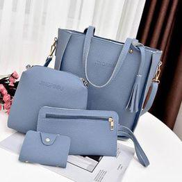 4Pcs/Set Leather Bags Fashion Women