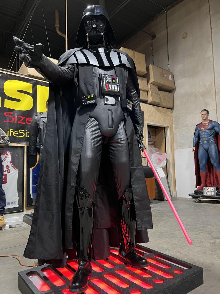 Life Size Star Wars Darth Vader with Lightsaber