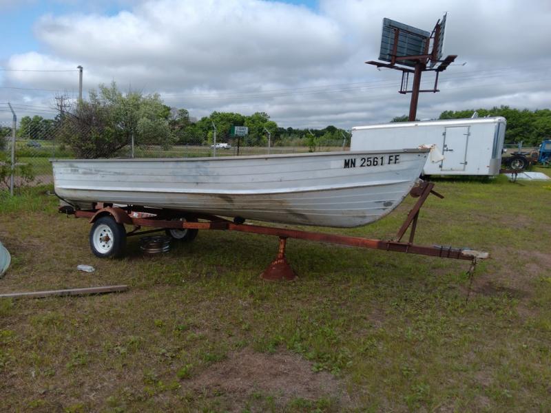 14' Aluminum Fishing Boat with Trailer - Item # 1