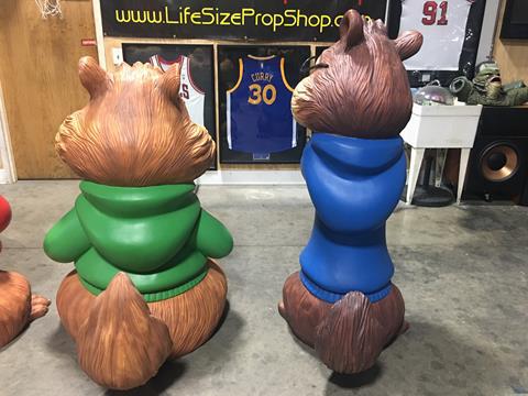 Life Size Alvin and the Chipmunks Theater Display