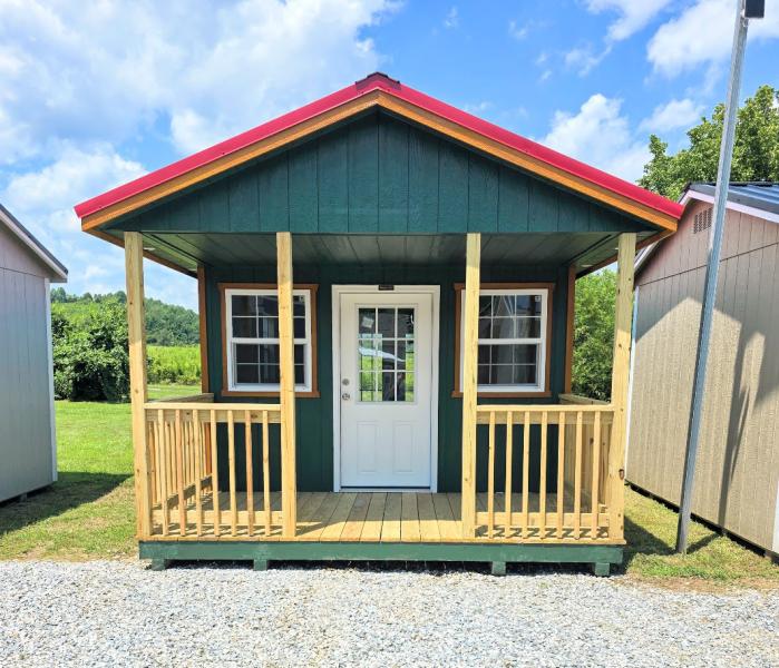 🔥SAVE $2,902 12x24 INSULATED FINISHED COTTAGE w/ELECTRICAL & 6 FT PORCH - $16,448 - $650 DOWN - $650/MO - FREE DELIVERY (50 miles)