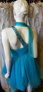 LET'S FASHION TULLE BLUE HOMECOMING DRESS SIZE XS
