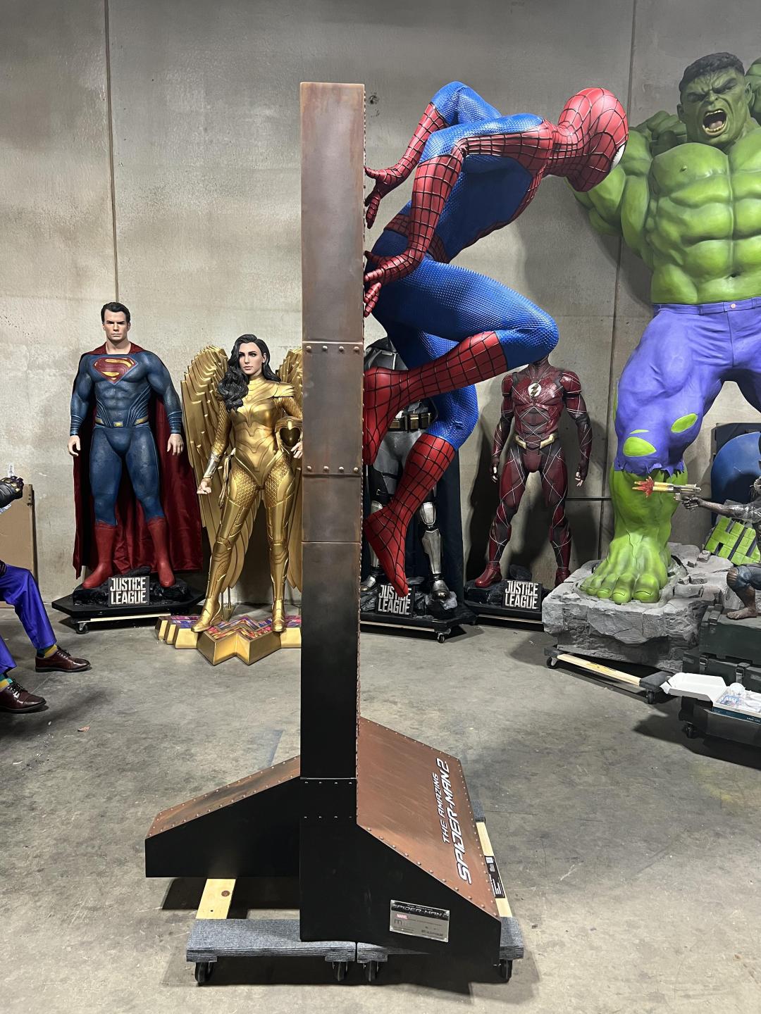 Life Size Marvel Amazing Spiderman 2 with Background Wall