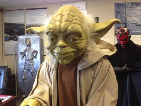 Life Size Star Wars Yoda with SUPER RARE Stand