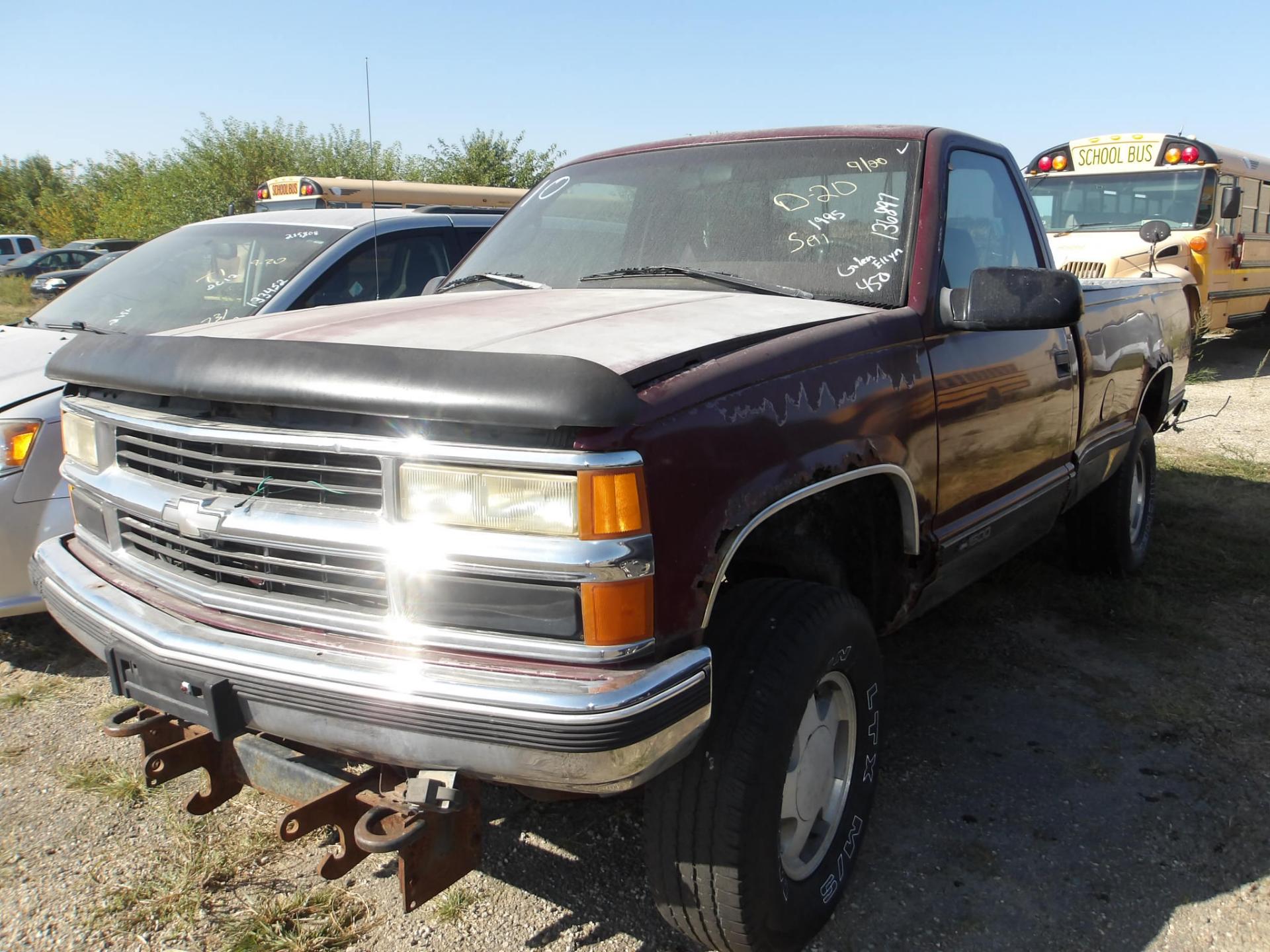 D20 - 1995 Chevrolet K1500 *** Mechanics Special *** No Key ***