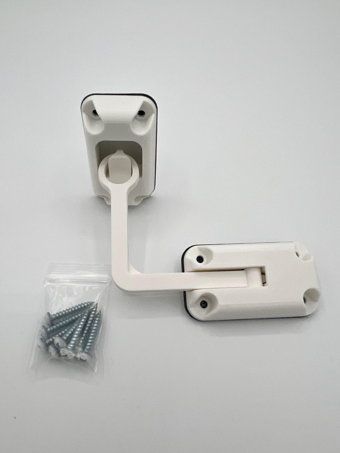 Ring Latch 90 Degree White