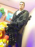 Life Size Terminator Arnold with Working Mini Gun