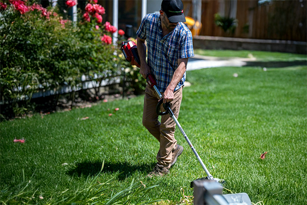 Weed Eating and Blowing