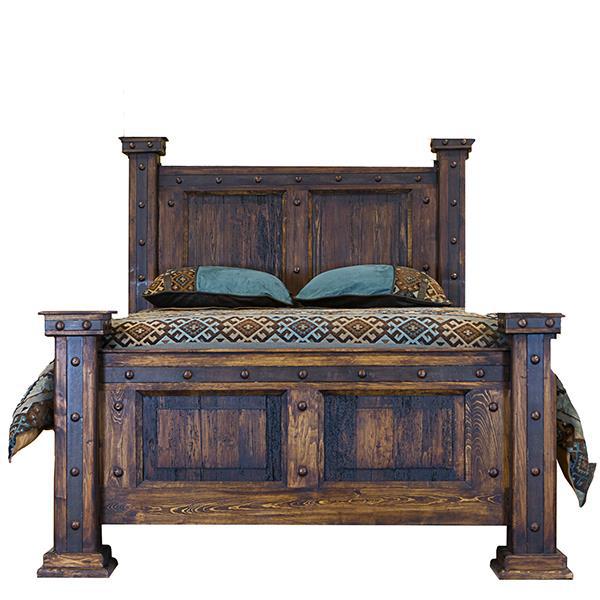 King Bed W/Reclaimed Wood Panels