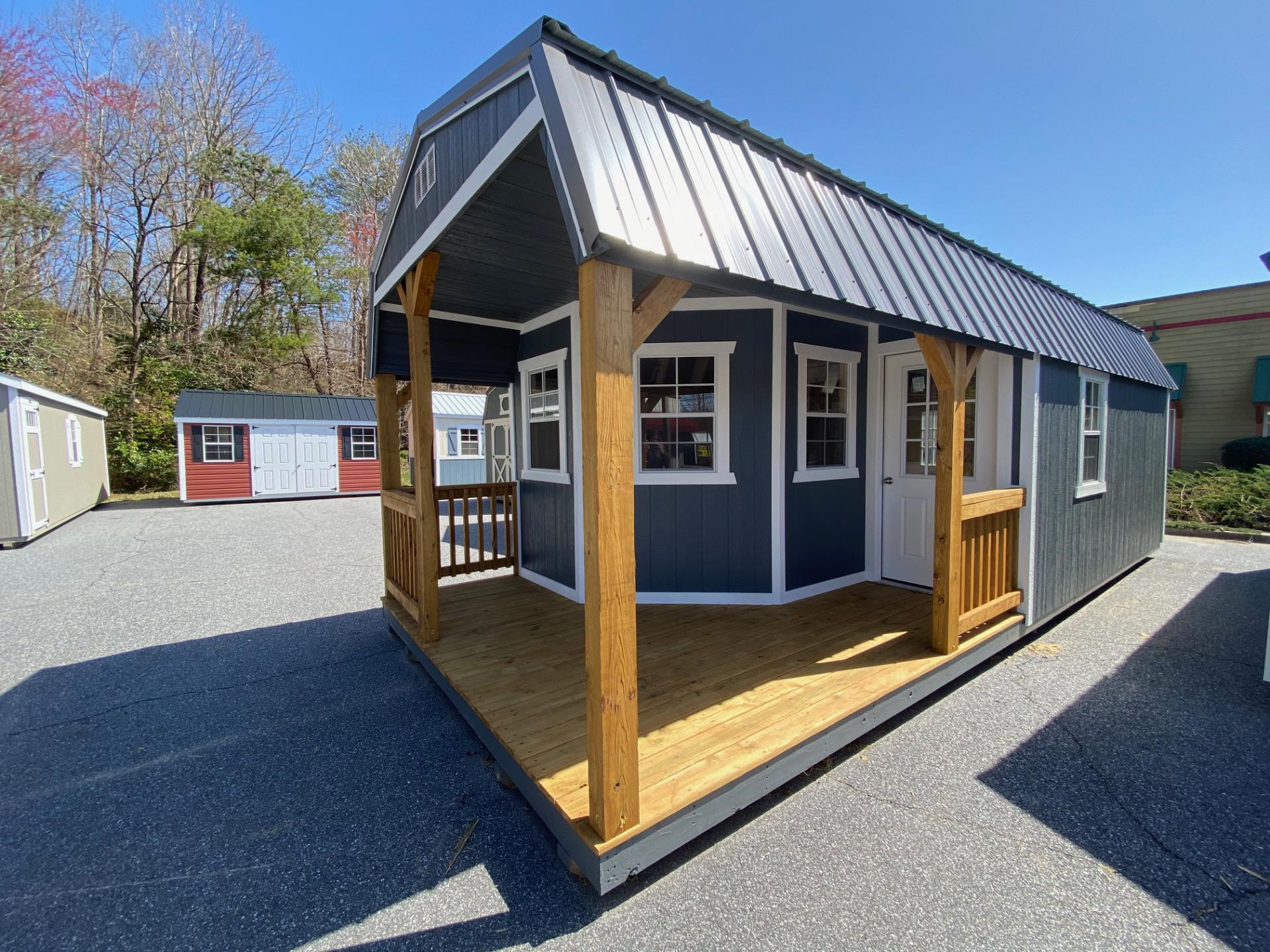 MORGANTON: 12x28 Lofted Barn, Porch Package