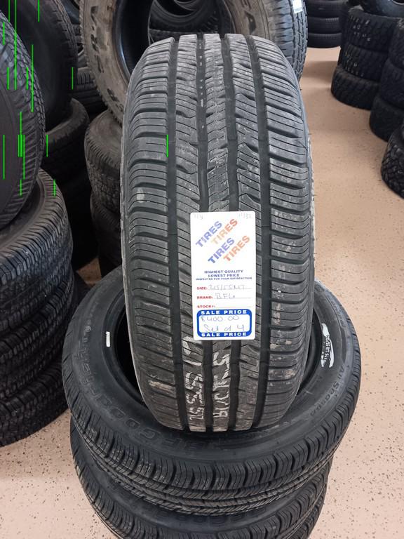 215/55R17 BFGoodrich Advantage Control Tires Set of 4