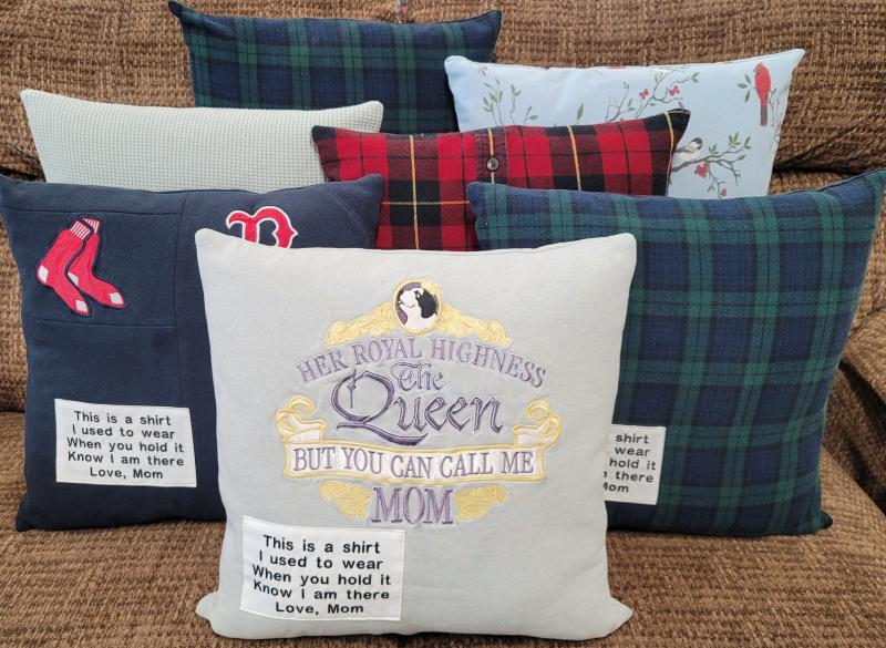 Memory Pillow Made From Loved Ones Shirts 7045