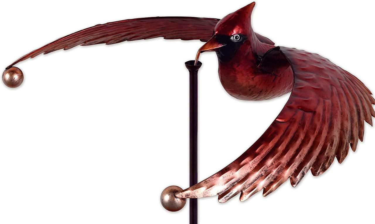 Garden Stake 360 Spinner Cardinal
