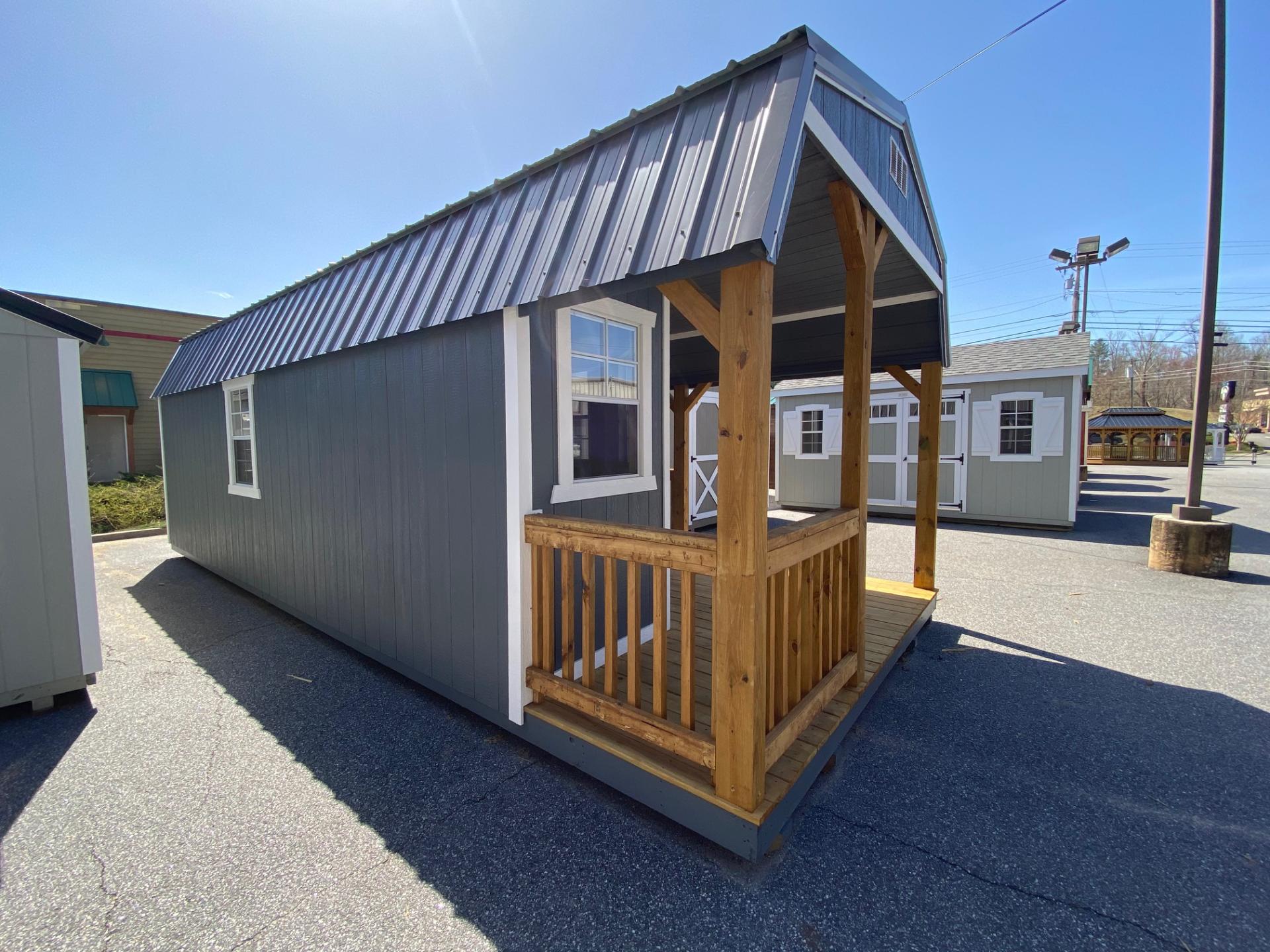 MORGANTON: 12x28 Lofted Barn, Porch Package