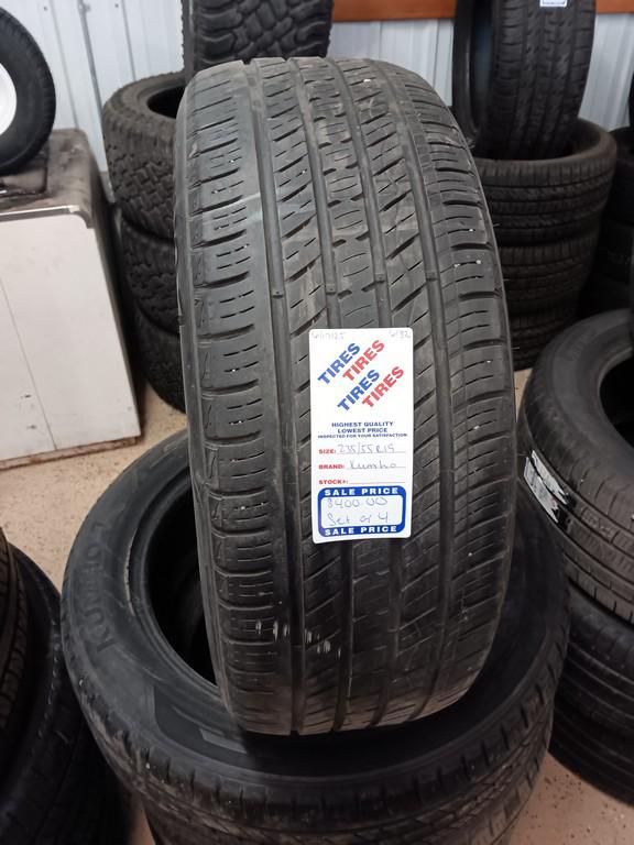235/55R19 Kumho Crugen Premium Tires Set of 4