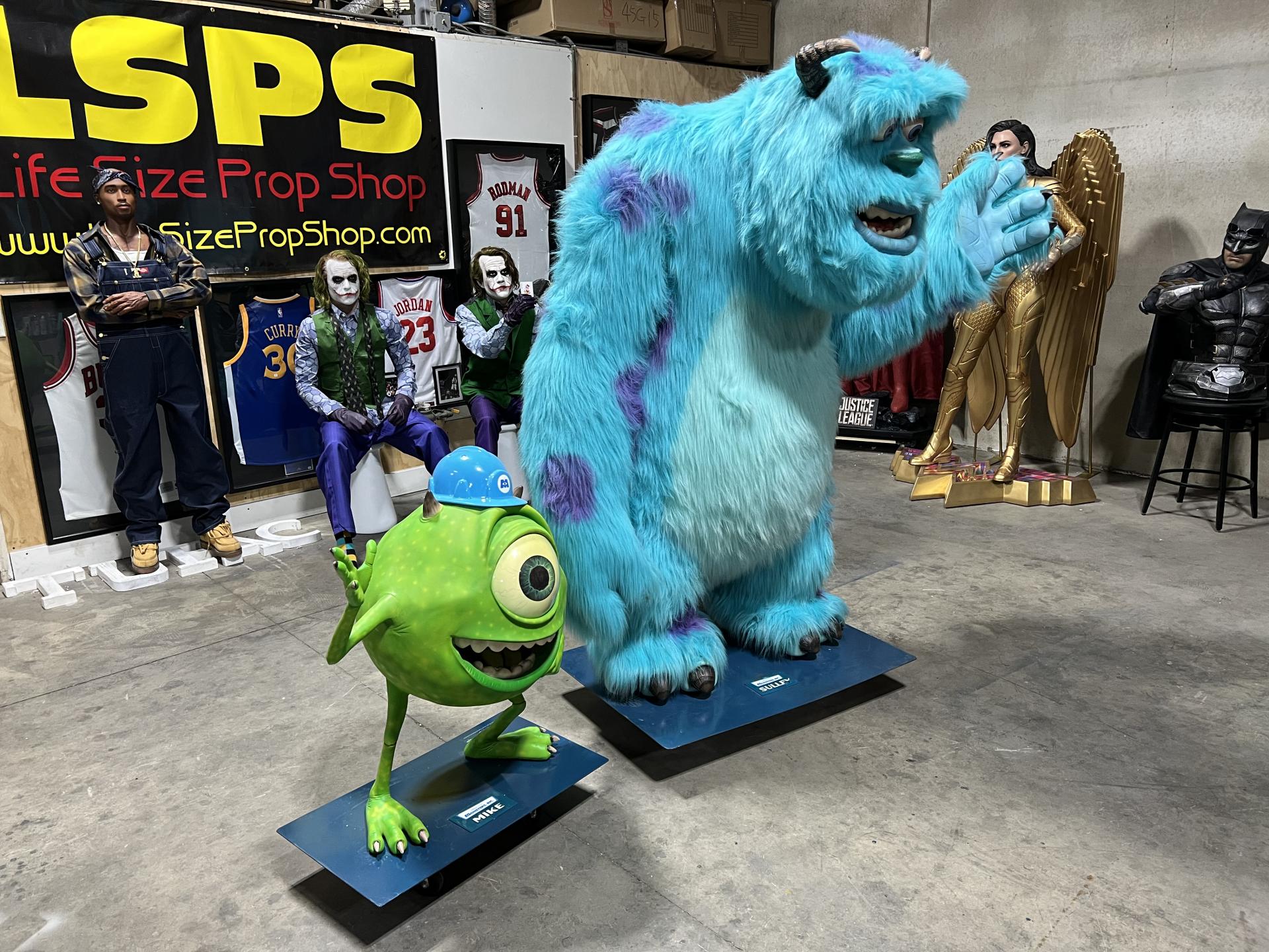 Life Size Monsters Inc Sulley, Mike and Boo
