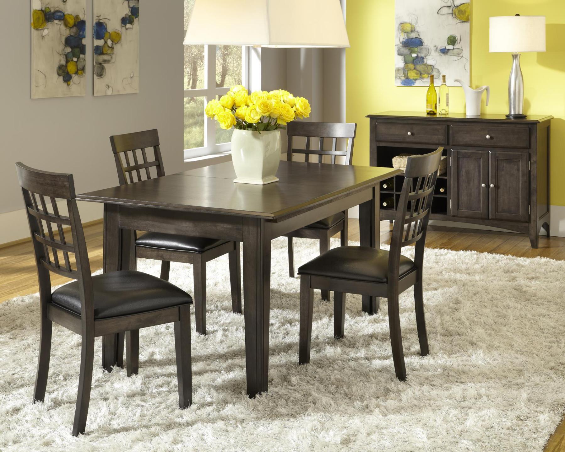 GRID BACK DINING CHAIR WITH UPHOLSTERED SEAT