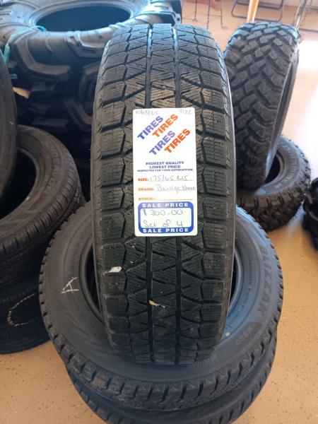 175/65R15 Bridgestone Blizzak WS80 Tires Set of 4