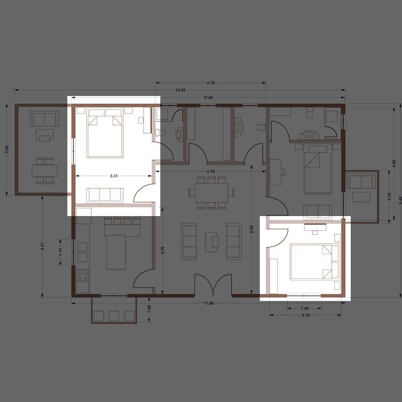 Cleaning - 2 Rooms