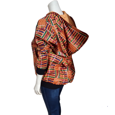 Unisex African Print Bomber Jacket