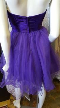NEW LET'S FASHION LILAC TULLE HOMECOMING DRESS