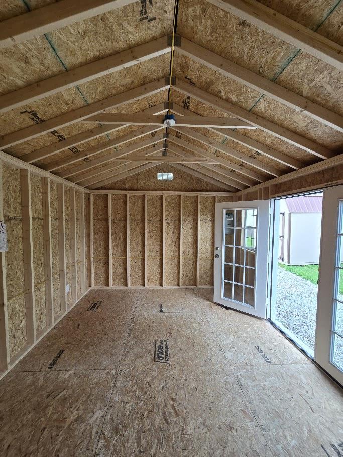 12x16 DELUXE SHED w/100 amp ELECTRICAL - $7,154 + tax OR $282 DOWN & $282/MONTH - NO CREDIT CHECK - EVERYONE APPROVED!!