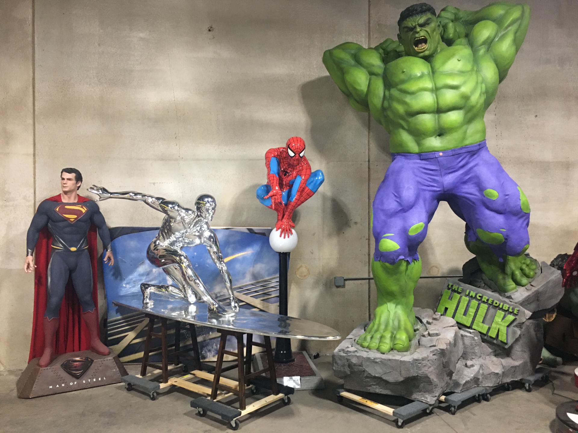 Life Size Marvel Silver Surfer with Bracket