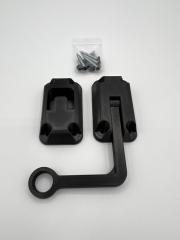Ring Latch 90 Degree Black