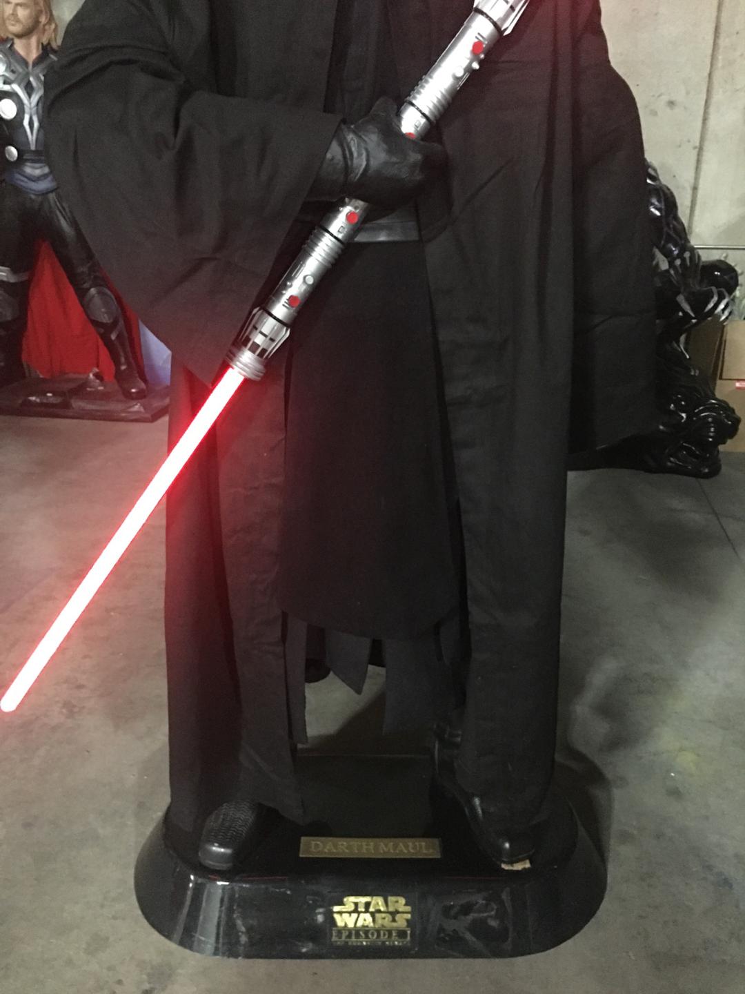 Life Size Star Wars Darth Maul w/ Lightsaber&Robe