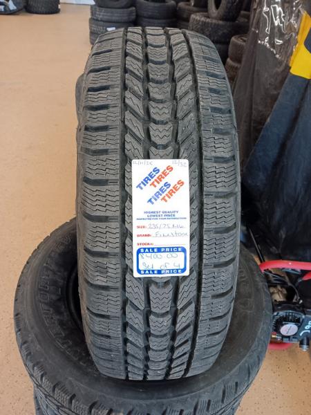 235/75R16 Firestone Winterforce CV Tires Set of 4