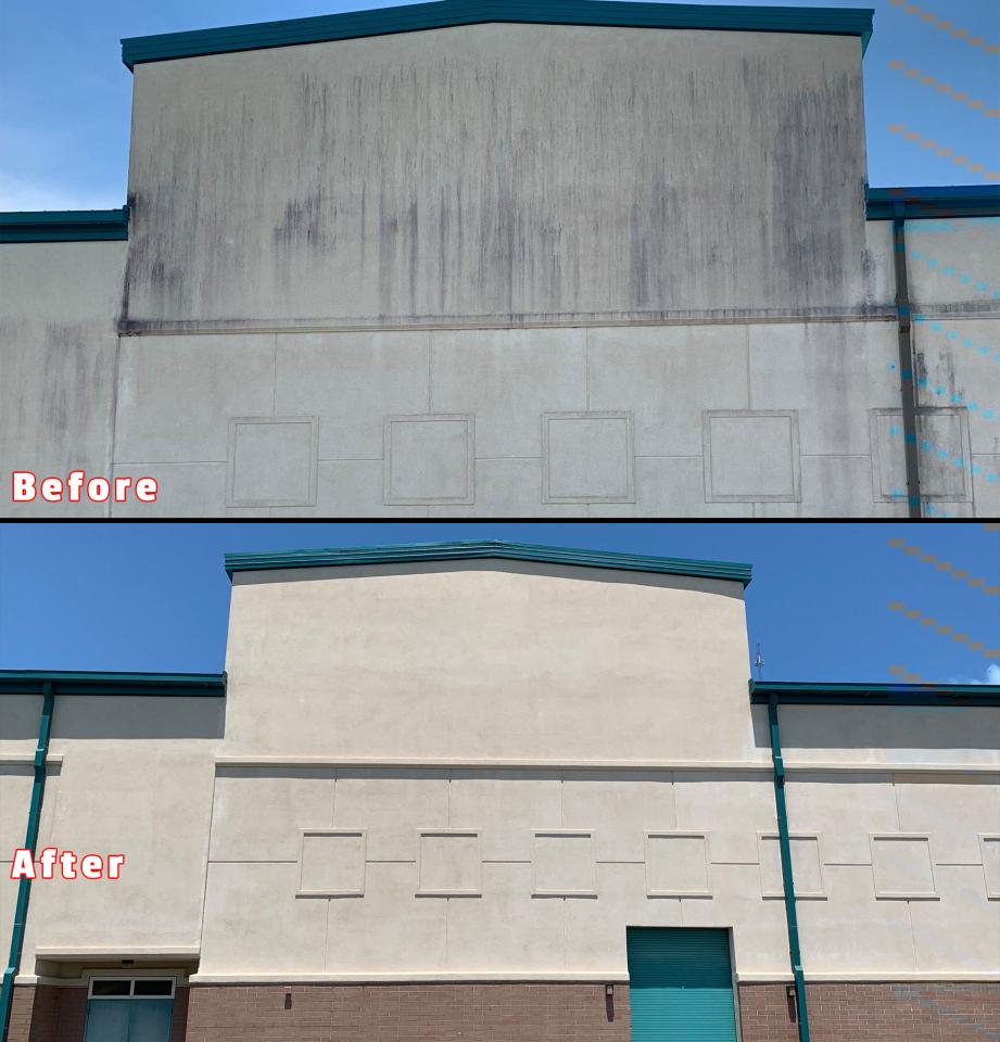 Commercial Pressure Washing In Defuniak Springs Fl Soft Wash Building Washing