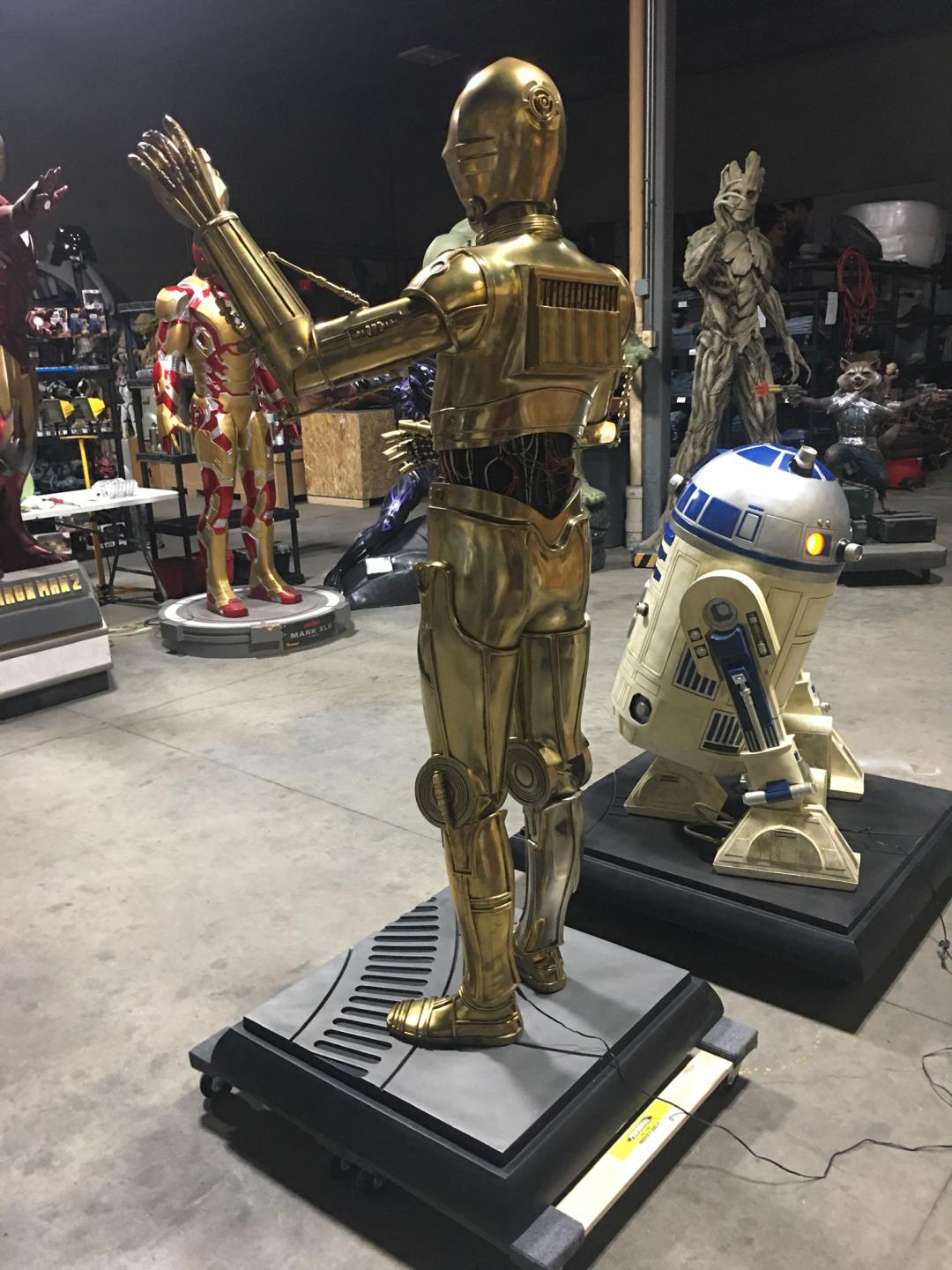 Sideshow Version 1 Star Wars C3P0 with Lights and Sound