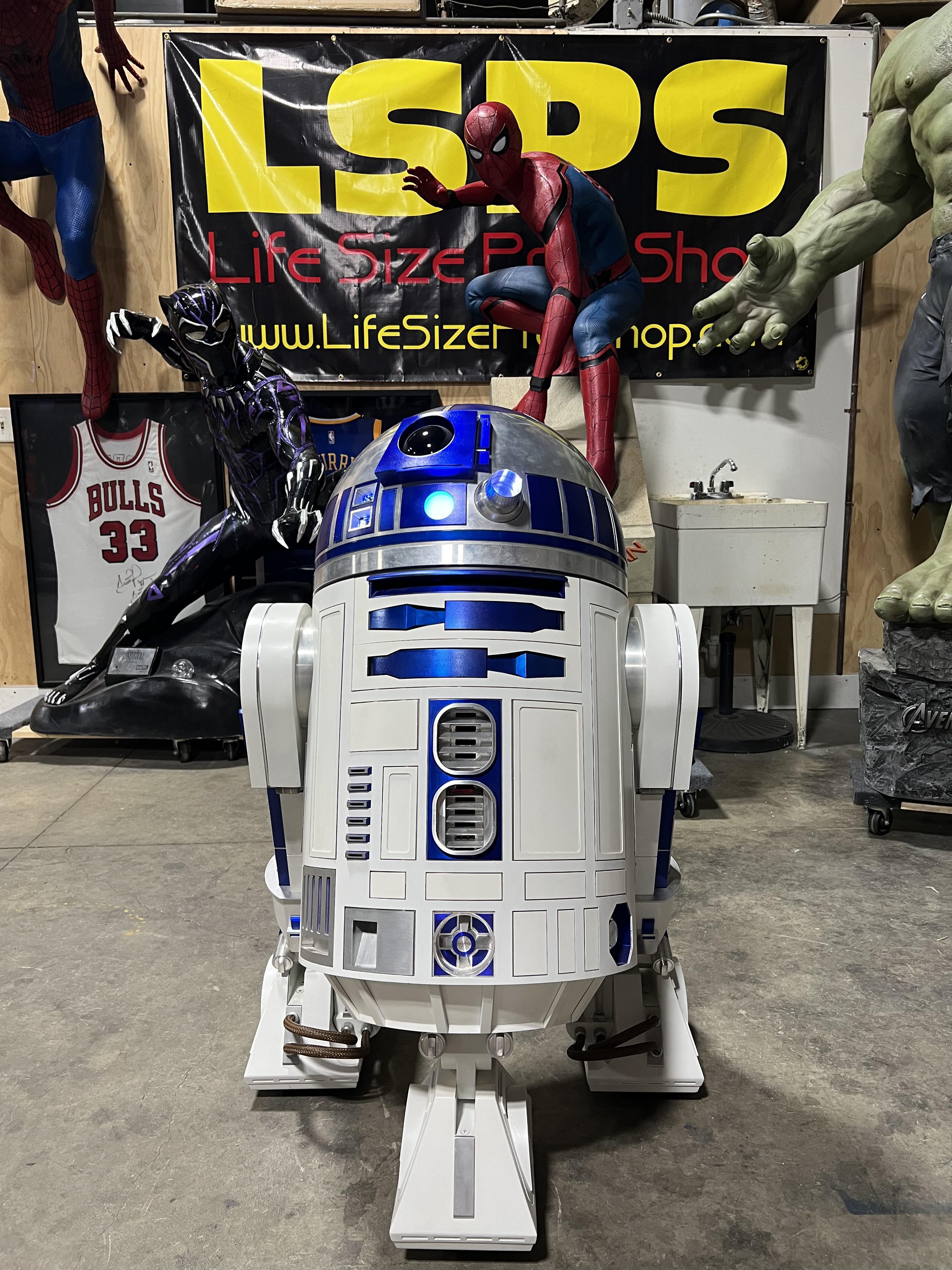 Life Size Star Wars Aluminum Remote Controlled R2D2