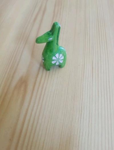 Set of 3 Tiny Bright Soapstone Giraffes.