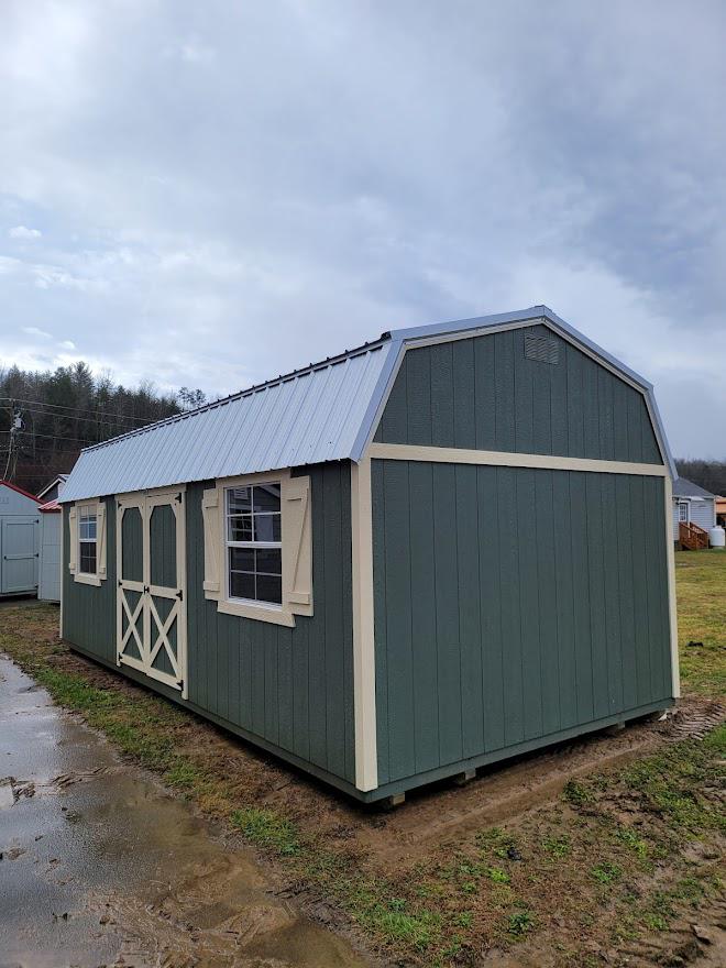 Marion - 12x24 LOFTED BARN - 10 YR MFG WARRANTY - WORKBENCH & SHELVING